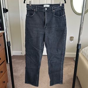 Abercrombie ankle straight ultra high rise curve love